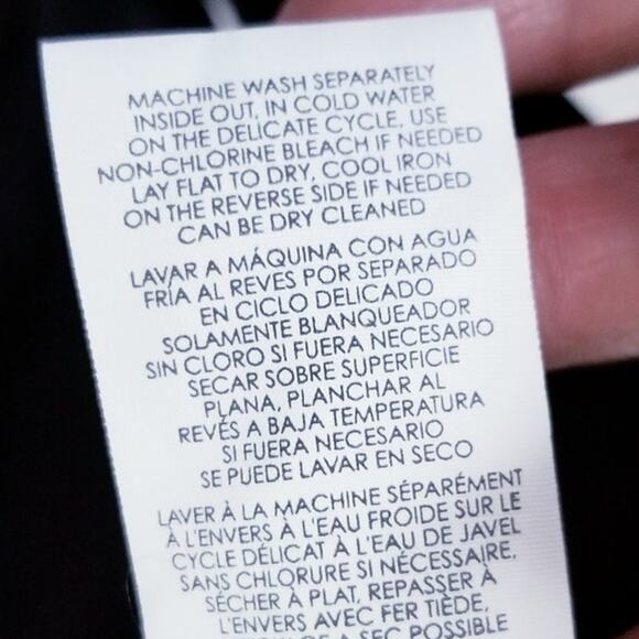 CAbi Classic Blouse Style #3599 Black Long Sleeves Ruffle Cuff - Size S - Picture 8 of 8